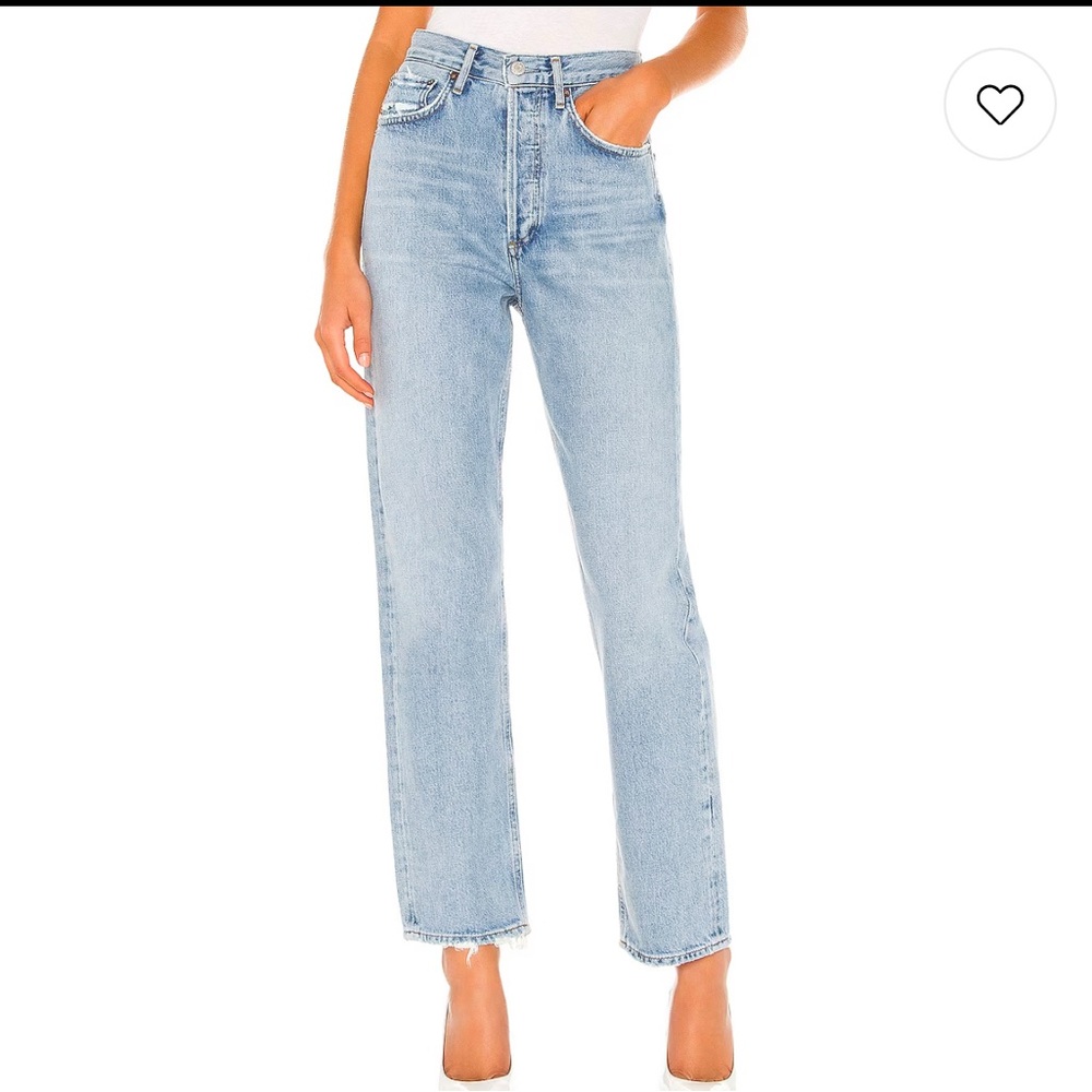 Agolde 90s Mid Rise Loose Fit in Snapshot size 23